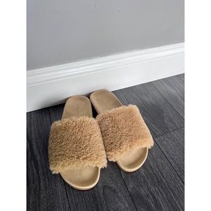 Jenni Kayne Shearling Slide Sandals